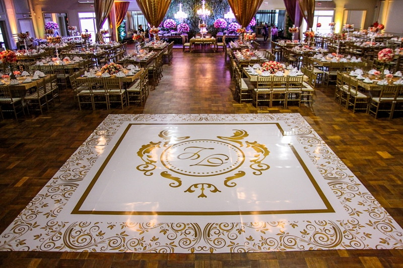 Piso decorativo casamento