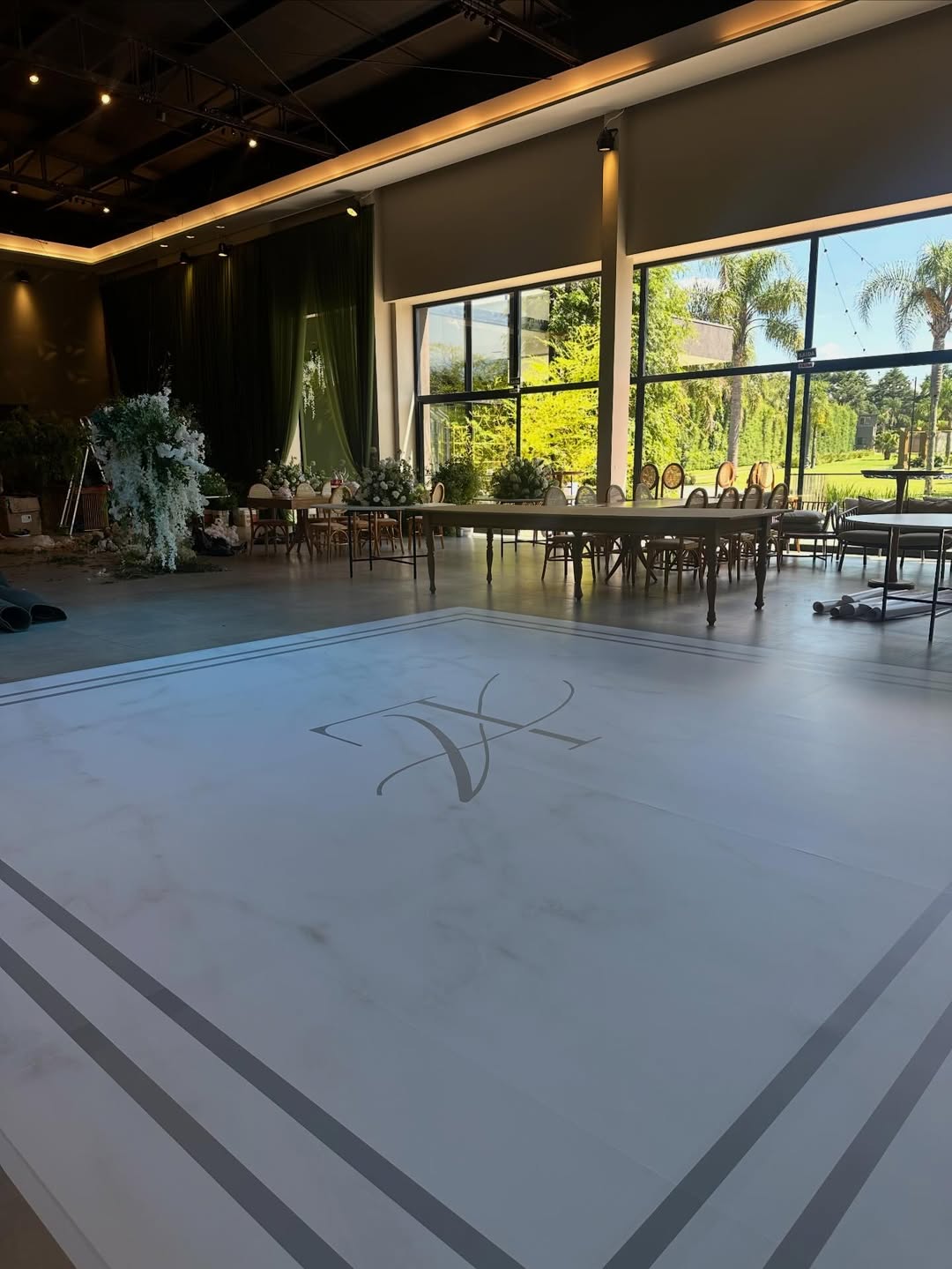 Piso casamento monograma